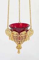 3410083 Лампада подвесная №29 золочение