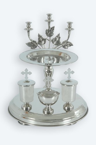 3110019 Блюдо всенощное малое никелирование (с мельх. вклад.) 3110019 Блюдо всенощное малое никелирование (с мельх. вклад.)