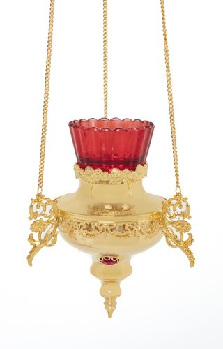 3410130 Лампада подвесная №50 золочение