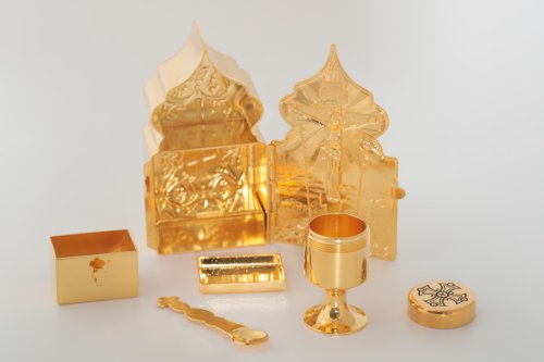 3130254 Дароносица №4 а  золочение фото 3