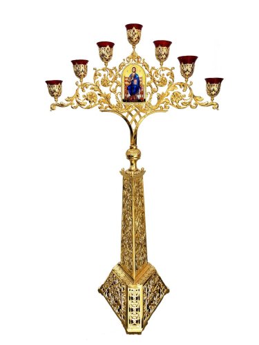 5.7.1912лм-2 Семисвечник (Юв. сплав)