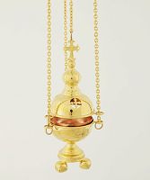 3400001 Кадило малое круглое требное золочение