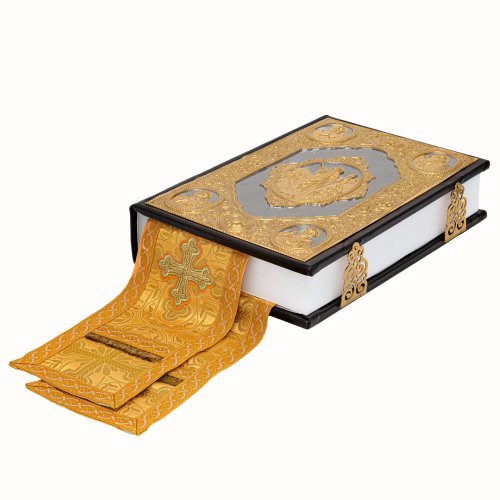 3450113 Евангелие 360х240 кожаный оклад г/пл крышки частичное золочение фото 3 3450113 Евангелие 360х240 кожаный оклад г/пл крышки частичное золочение фото 3