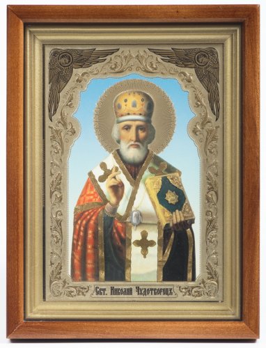 2060128 Икона в киоте 18х24 сложный №2, конгрев