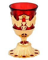 3410105 Лампада напрестольная №30 эмаль золочение